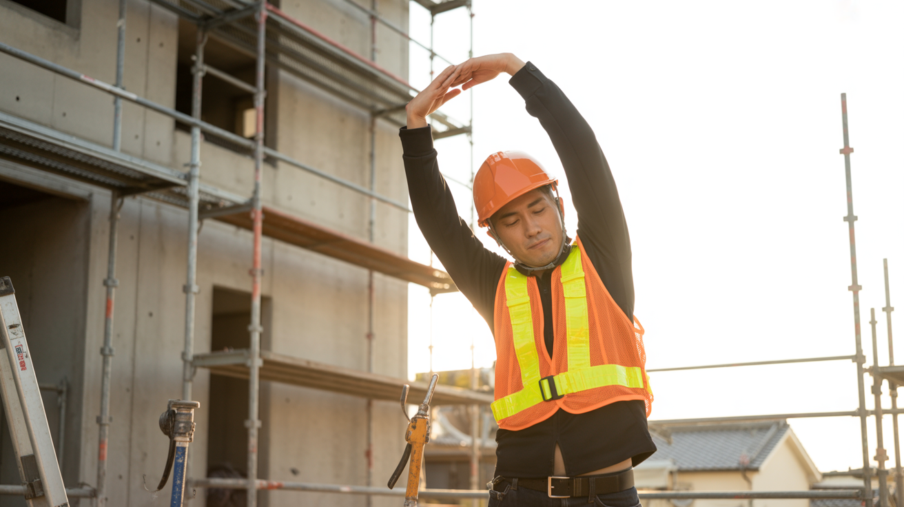 建設業の現場仕事は体が資本体調管理とケガ予防のコツ