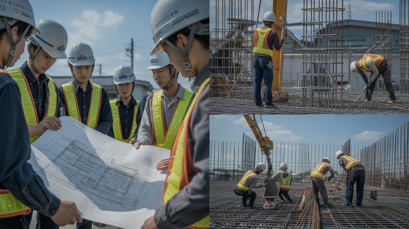 建設業の現場仕事の一日の流れと実際の作業手順を紹介