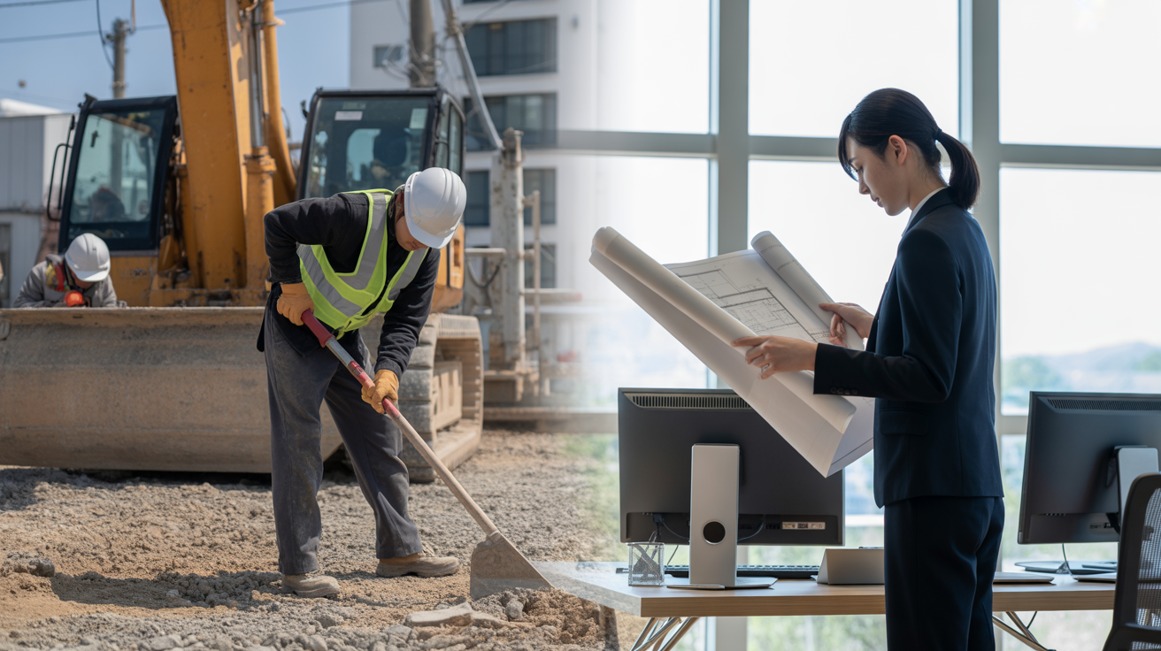 職種で変わる建設業の働きやすさ種類別に見る働き方の違い
