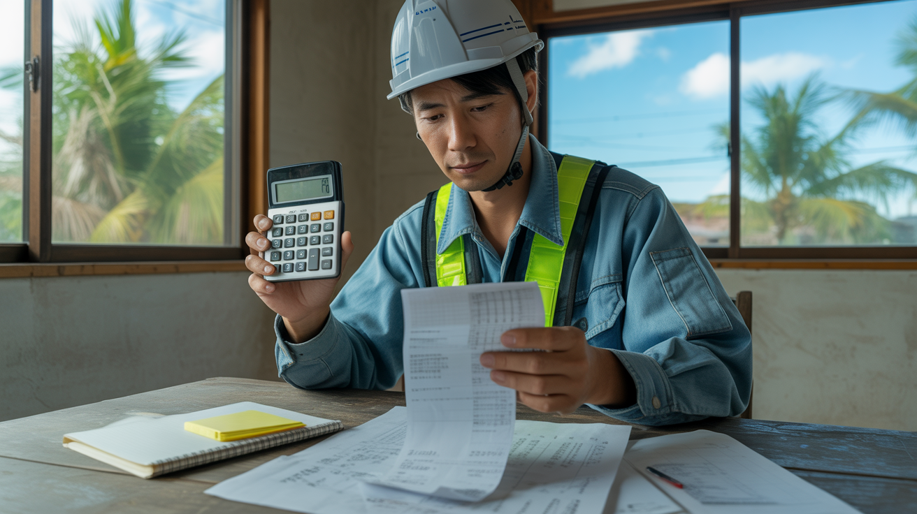 沖縄で働く建設業の年収相場と生活費バランスをチェック