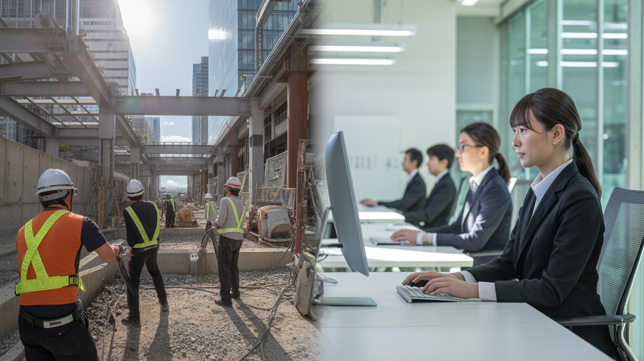 建設業の働きやすさとは？他業界と比べた特徴と魅力を整理