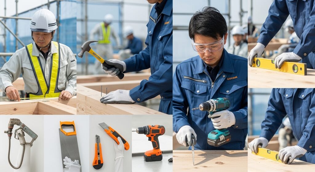 建設業の現場仕事で覚えるべき工具の種類と使い方