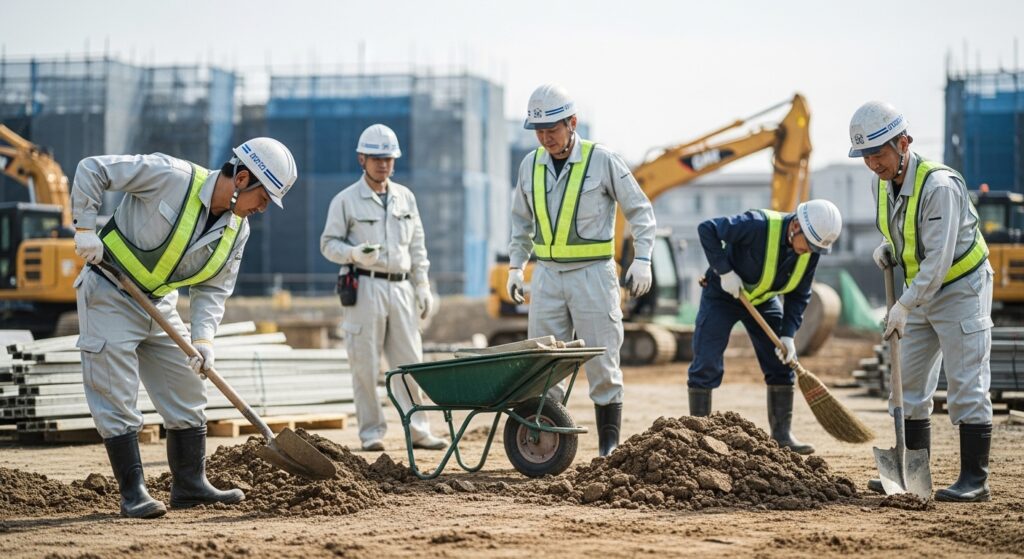 建設業の現場仕事で資格がなくてもできる仕事の種類とは